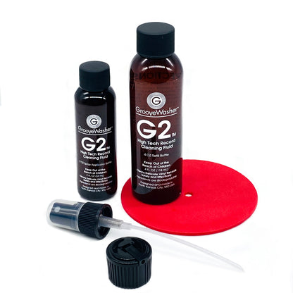 GrooveWasher - G2 Record Cleaning Fluid Kit (2oz. Mist Spray & 4oz. Refill)