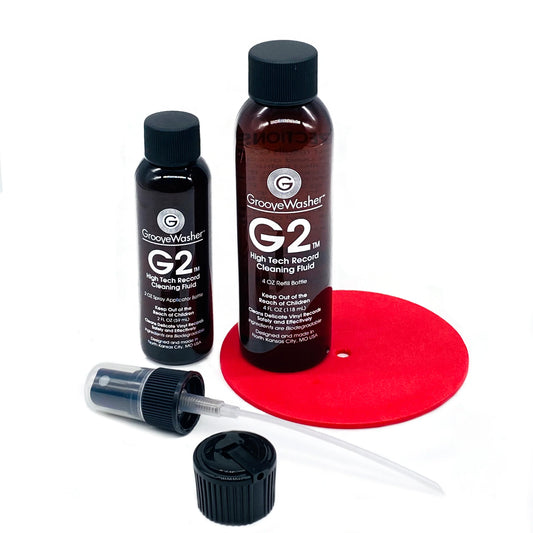GrooveWasher - G2 Record Cleaning Fluid Kit (2oz. Mist Spray & 4oz. Refill)