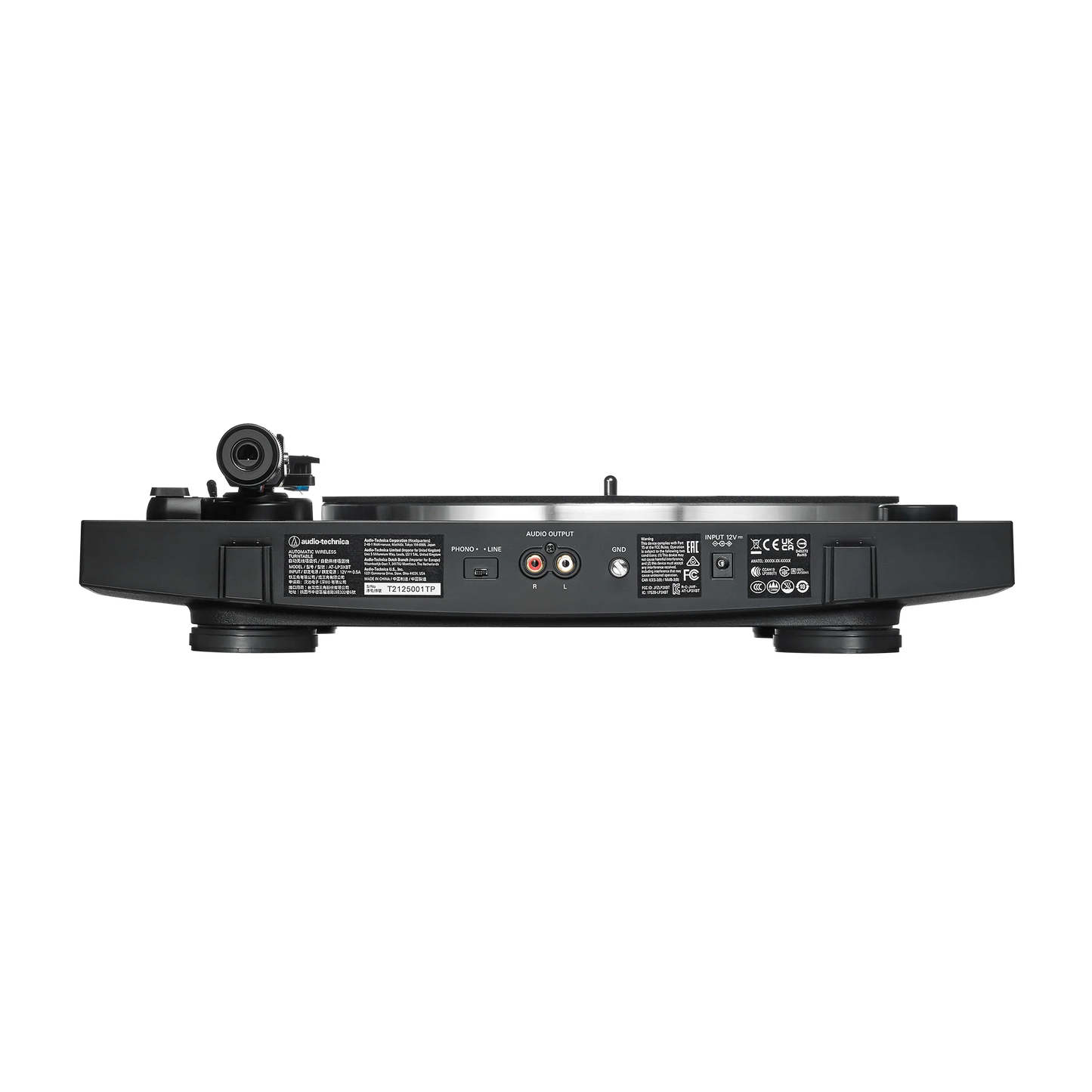 Audio Technica - AT-LP3XBT Fully Automatic Belt-Drive Turntable - Black